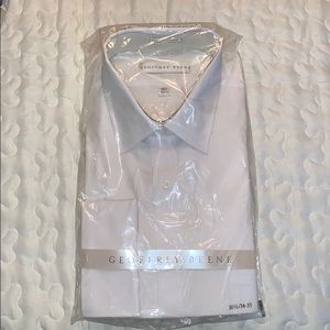 White Button Down Collar Dress Shirt w/ Cuffs
